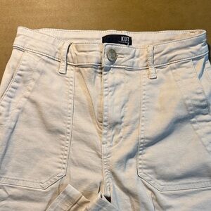 KUT Cream Casual Wide Legs Pants